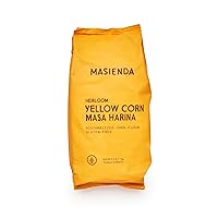 Heirloom Yellow Corn Masa Harina/Flour. Nixtamalized Corn Flour Perfect for Corn Tortillas, Tamales, Tostadas, Pupusas, Arepas and More. Gluten-Free, Non-GMO, Preservative-Free. 2.2 Pounds.
