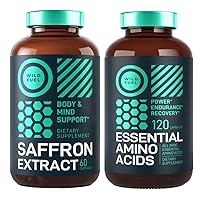 Essential Amino Acid Supplement and Pure Saffron Extract Energy and Mood Bundle