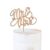Cake Topper, 6.75-Inch, Mr and Mrs