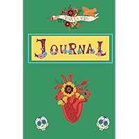 Frida Kahlo: Viva La Vida Inspired Journal: 120 Lined Page Colorful Book