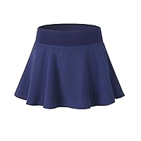 Big Girl's Pleated Active Skort Super Light Womens Mini Tennis Skirt with Shorts