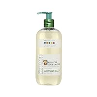 Nature's Baby 3-in-1 Shampoo, Body and Face Wash - Formulated for Problem and Sensitive Skin - pH Neutral & Tear Free - Sulfate Free - Coconut Pineapple, 16 oz