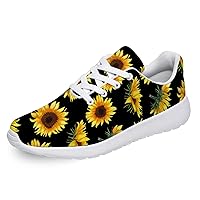 Sunflower Shoes for Women Men Running Shoes Breathable Lightweight Tennis Walking Sneakers Gifts for Boy Girl