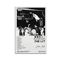 Playboi Carti Die Lit Poster Album Cover Posters Canvas Posters Vintage Art Room Music Movie Poster Bedroom Wall Decor Home Interior Bathroom Gift 12x18inch(30x45cm) Unframe-style-9