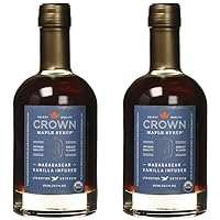 COLOMBIA Crown Maple Syrup Vanilla Infused, 12.7 fl oz (Pack of 2)