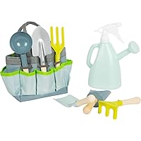 Garden Bag with Garden Tools Made of Wood and Metal, Garden Toy for Children from 3 Years, 12388