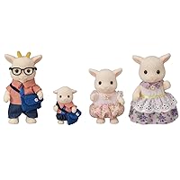 Calico Critters Billy Goat Family, Set of 4 Collectible Doll Figures