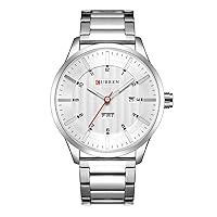 CURREN Quartz Watches for Men Sports Waterproof Stainless Steel Calendar Week Men's Wrist Watch Clock 8316