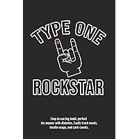 Type One Rockstar Easy to use log book, perfect for anyone with diabetes. Easily track meals, insulin usage, and carb counts