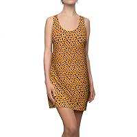 Gepard Animal Print Women's Cut & Sew Racerback Dress