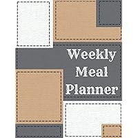 Weekly Meal Planner: Log Book | 29 Weeks | Planning Pages and Meal of the Week Pages and Shopping List | Simple Meal Organizer for Busy Mom, Elders and Kids | Stay Organized