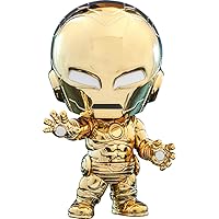 Hot Toys Iron Man (Metallic Gold Armor) Cosbaby Figurine, Size S, Gold