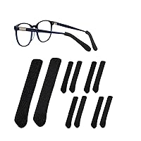 6 Pairs Eyeglass Ear Cushions Soft Knitting Cotton Eyeglasses Temple Tips Sleeve, Anti-Slip Elastic Glasses Ear Grip Ear Cushion Retainer for Glasses Sunglasses Eyewear
