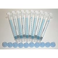 ExactaMed Oral Liquid Medication Syringe 0.5cc/0.5mL 10/PK Clear Medicine Dose Dispenser With Cap Exacta-Med BAXTER Comar Latex Free