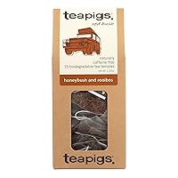 Rooibos Tea Bags, 15 Count x 6 Boxes, Naturally Caffeine Free Tea, South African Honeybush, Great as Tea Latte