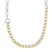 s.Oliver 2031455 Women's Necklace Stainless Steel 42 cm Bi-Colour Comes in Jewellery Gift Box, Stainless Steel, None