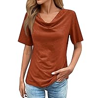 Women Tops and Blouses,Plus Size Short Sleeve Gradient Printed Loose Shirt Fashion Casual Tees Trendy 2024 T Shirt