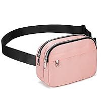 Pink Belt Bags for Women Girls Crossbody Fanny Pack Dupes Cute Waist Pack Phone Bags Waterproof Waist Purse Hip Pack Carrying All Phones