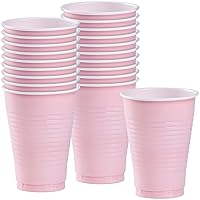 Pink Solid Color Plastic Party Cup (12 Oz.) 20 Count - Premium Quality and Durable, Perfect for Any Celebration