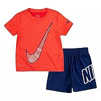 Nike Little Boys Dri-FIT Short Sleeve Dropsets T-Shirt and Shorts 2 Piece Set