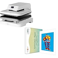 HTVRONT 15x15 Auto Heat Press Machine + HTVRONT 200 Sheets Sublimation Paper