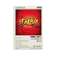 chxlmf xavi la diabla poster Art Style Canvas Poster Bedroom Living Room Wall Decoration Crafted for Decorating Personal Style Rooms Aesthetically Frameless