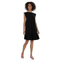 Maggy London Women's Boatneck Tent Dress with Sleeve Bands
