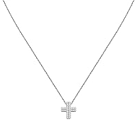 LAB GROWN Women's Necklace made of White Gold 375, Lab Grown Diamond - LD01414