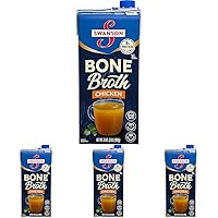 Swanson Chicken Bone Broth, 32 Ounce Resealable Carton (Pack of 4)