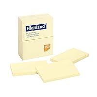 Sticky Notes, 3 x 5 Inches, Yellow, 12 Pack (6609)
