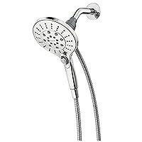 Moen Engage Chrome Magnetix Six-Function 5.5-Inch Handheld Showerhead with Magnetic Docking System, High-Pressure Detachable Shower Head, 26112