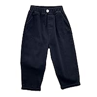 Toddler Baby Boys Casual Cargo Pants with Side Pocket Elastic Waistband Trousers Black E 2-3 Years