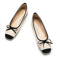 C.Paravano Women's Flats | Ballet Flats for Women | Flat Shoes | Dressy Shoes for Women | Round Toe Flats | Soft Leather Shoes Women