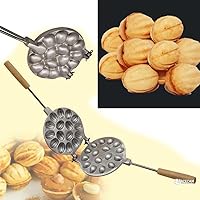 Walnut Cookie Mold Maker 16 - Oreshki Mold Maker - Walnut Cookie Molds - Орешница Russian - Oreshki Maker - Walnut Cookie Maker Oreshek - Nutty Maker - Oreshnitsa Maker - Nut Cookies Maker (16 Nuts)