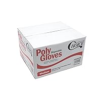 Choice Poly Disposable Polyethylene Gloves (Pack of 1000 - Medium)