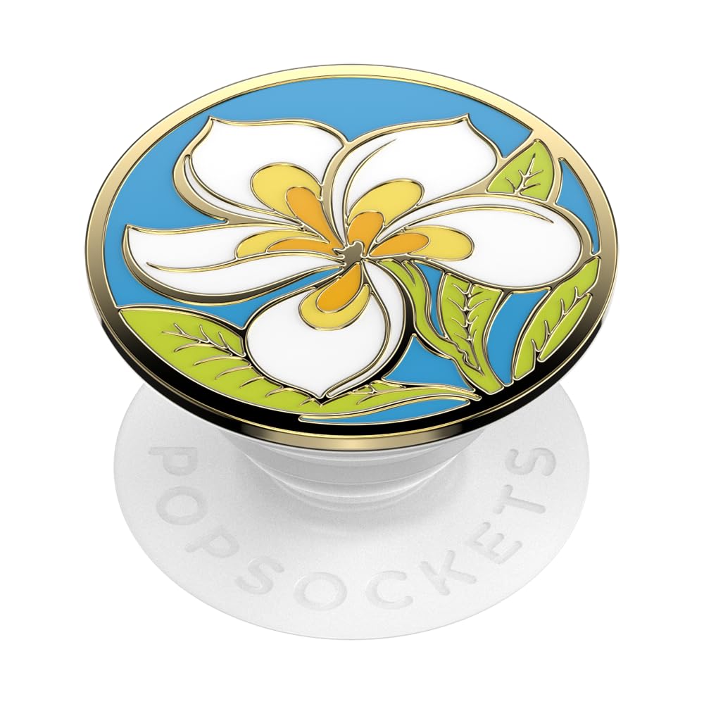 POPSOCKETS Phone Grip with Expanding Kickstand - Enamel Plumeria