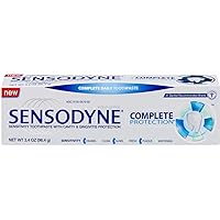 Sensodyne Complete Protection Sensitivity Toothpaste with Cavity & Gingivitis Protection Extra Fresh 3.4 oz (Pack of 4)