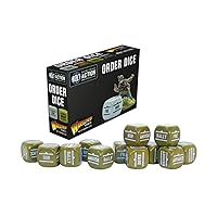 Olive Drab Order Dice for Bolt Action by Warlord Games