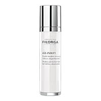 Filorga Age-Purify Double Correction Anti-Aging and Blemish Treatment Fluid, Reduces Pores, Dark Spots, Blackheads, and Skin Redness, 1.69 fl. oz.