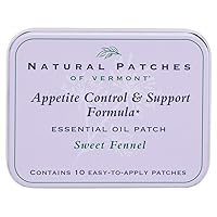 Appetite Suppressant Essential Oil Body Patches, Sweet Fennel, 10-Count Tin