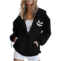 Womens Zip Up Hoodies Coats Long Sleeve Fall Dragonfly Graphic Print Oversized Sweatshirts Fleece Y2K Jacket with Pockets