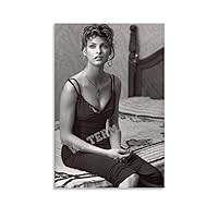 NYNIOPP Sexy Linda Evangelista Poster Canvas Painting Posters And Prints Wall Art Pictures for Living Room Bedroom Decor 20x30inch(50x75cm) Unframe-style