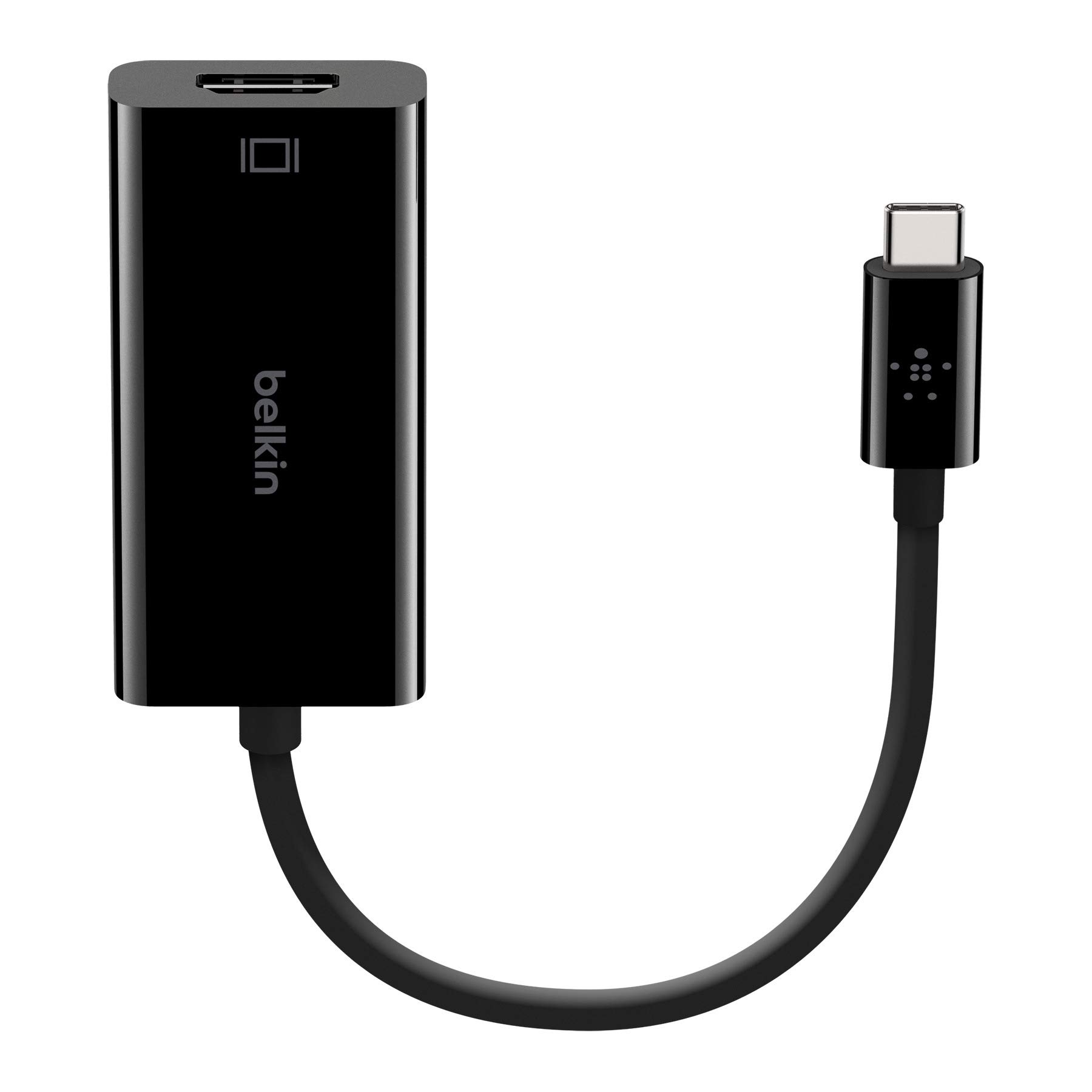 Belkin USB-C to HDMI Adapter, Works with Chromebook Certified(Supports 4K @60Hz, HDMI to USB-C Adapter, USB Type-C to HDMI Adapter), Black (F2CU038btBLK)