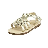 Cool Summer Stylish Girl's Shoes Metallic Color Strappy Sandal