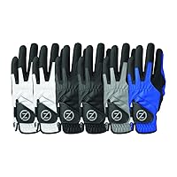 Zero Friction Men's Performance Universal-Fit Golf Glove, Multicolor V2 6Pk