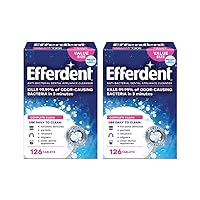 Efferdent Original Anti-Bacterial Denture Cleanser Tablets 126 ea (Pack of 2)