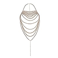 Pearl Body Chain Bra - Fashion Shoulder Necklace Bra Chain Body Jewelry