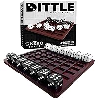 Dittle - Dice Battle | Ages 6+ | Unique Wooden Coffee Table Games for Adults and Family | Best Board Games for Kids 2 Player | Bar Games for Adults Indoor Tabletop Games | Wood Table Top Games Adult