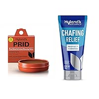 Bundle of Hyland's Naturals PRID Drawing Salve, Relief of Topical Pain and Skin Irritations, 18 Grams + Hyland's Naturals Chafing Relief, Cream to Powder Formula, Anti Chafing Cream - 3 Ounce