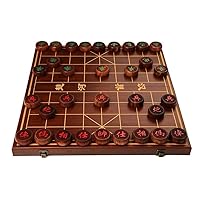 2 Players Strategy Board Games Chinese Xiangqi Chess Set Travel Games with Folding Chess Board Puzzle Games (Color : B, Size : 5cm/2